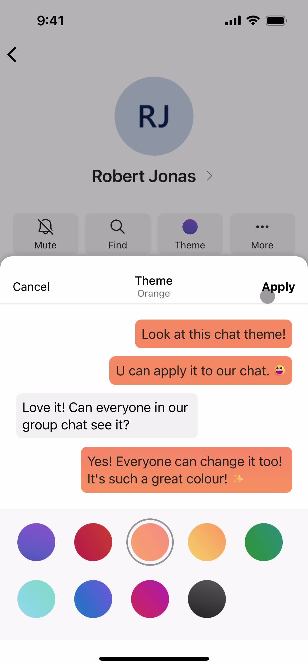 Chatting screenshot