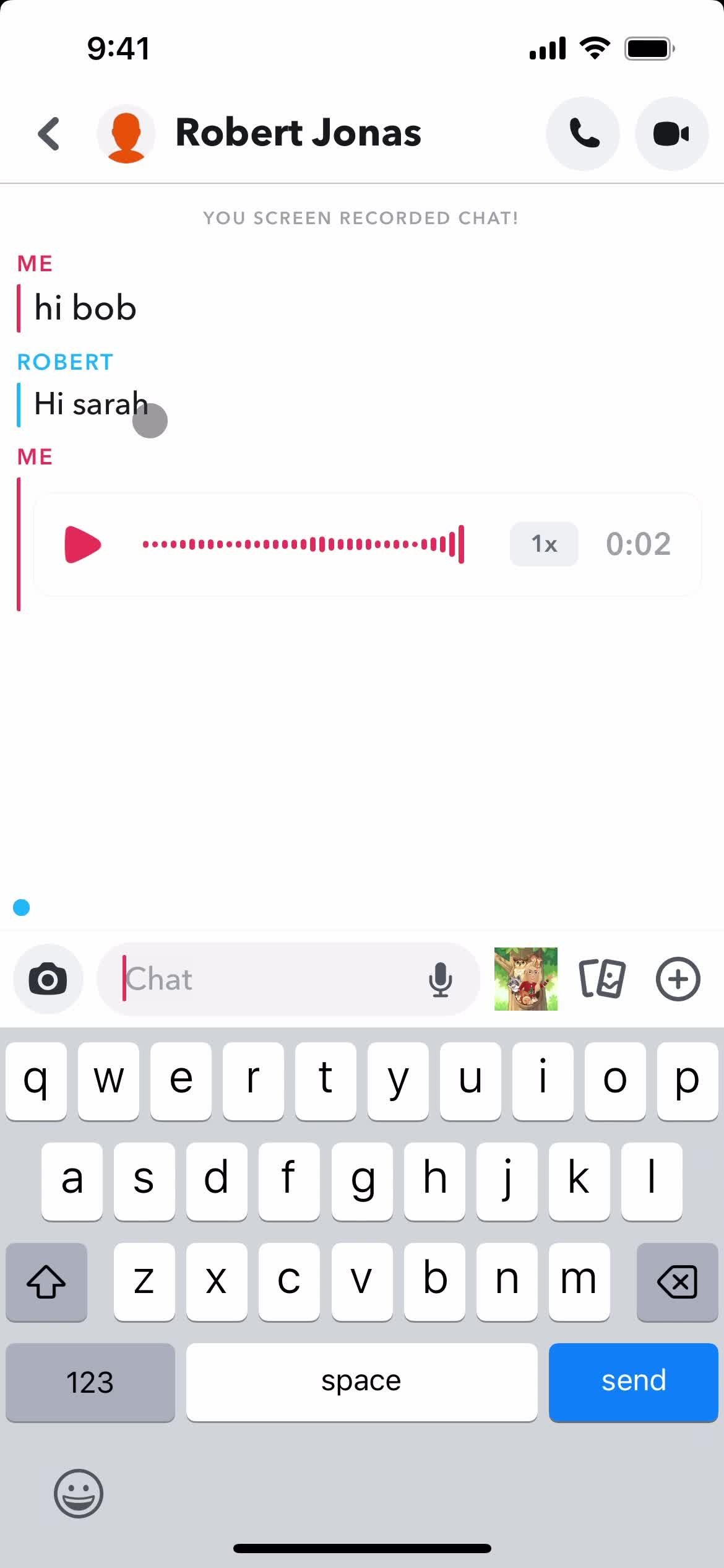 Chat on Snapchat video thumbnail