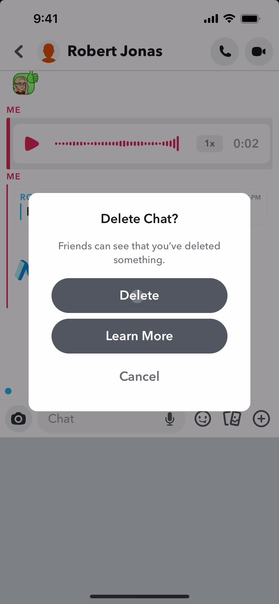 Chat screenshot