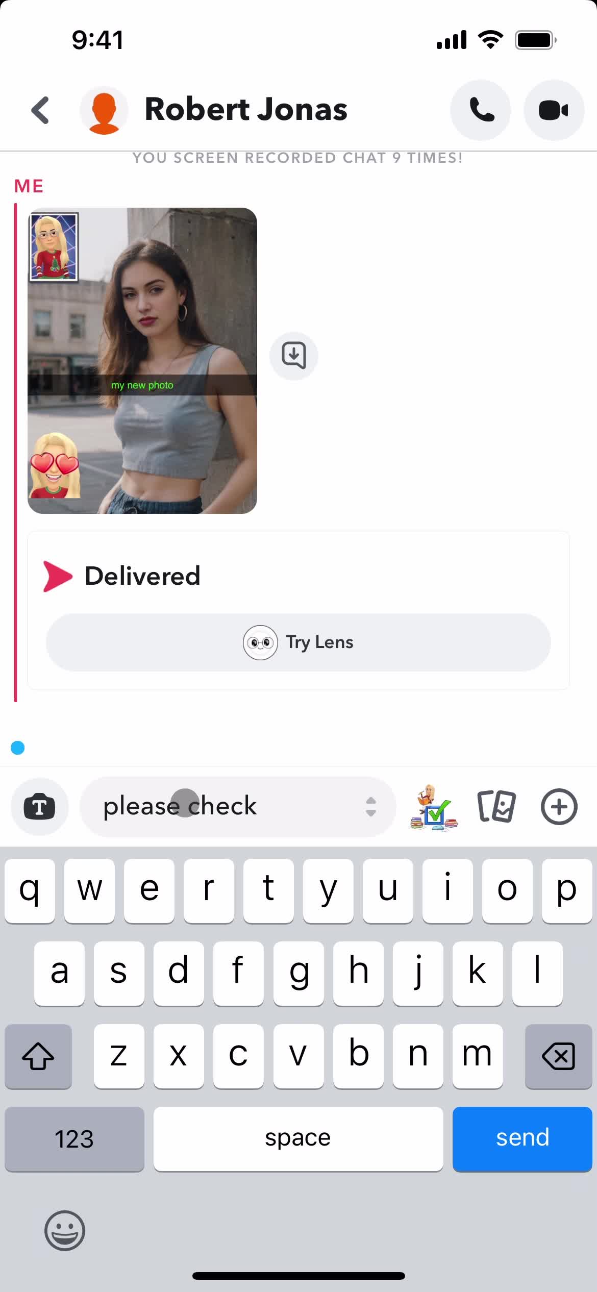 Chat screenshot