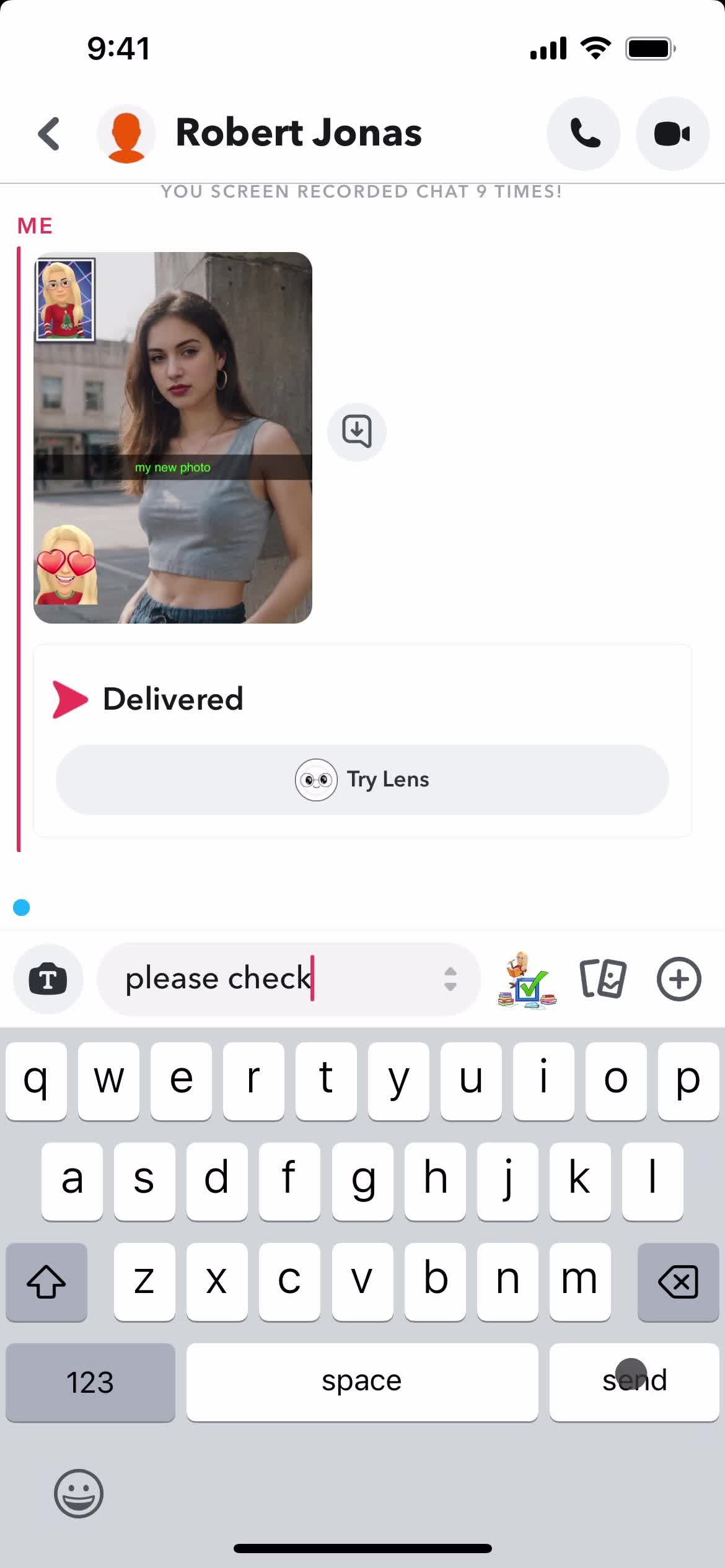 Chat screenshot