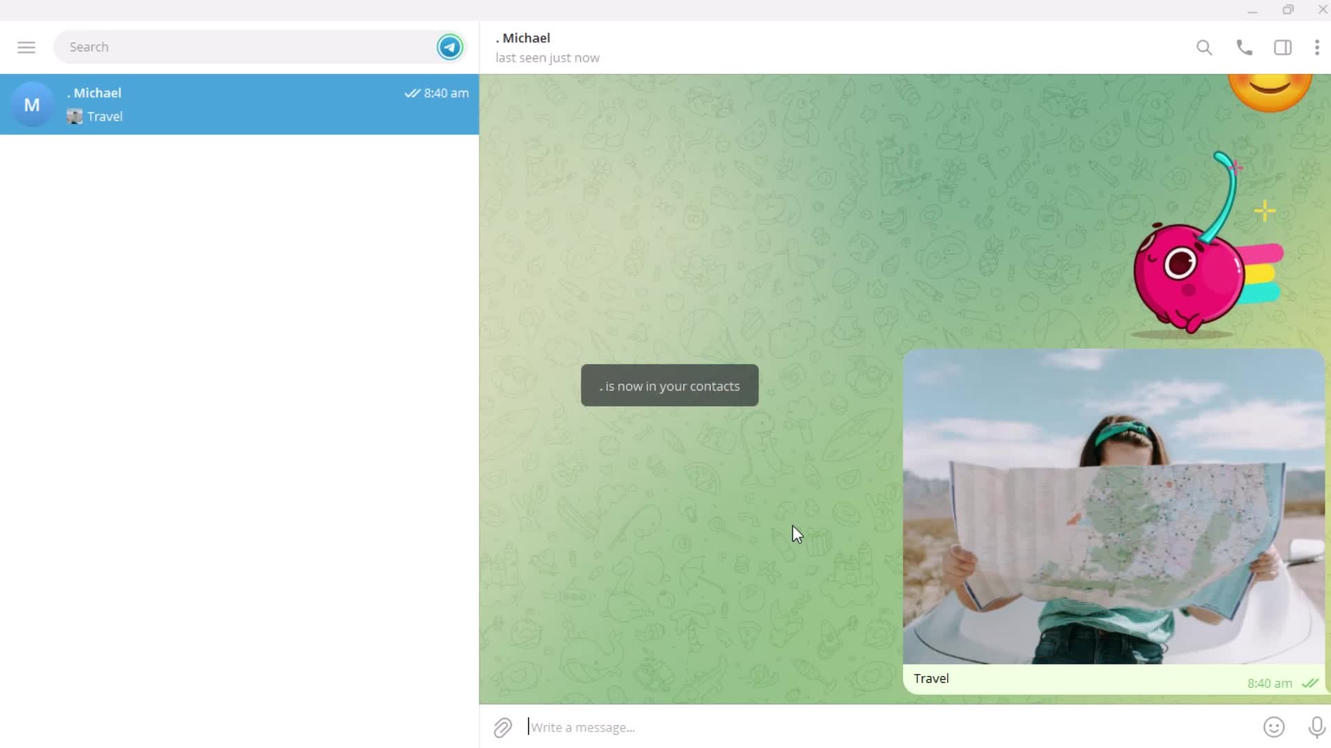 Chatting screenshot