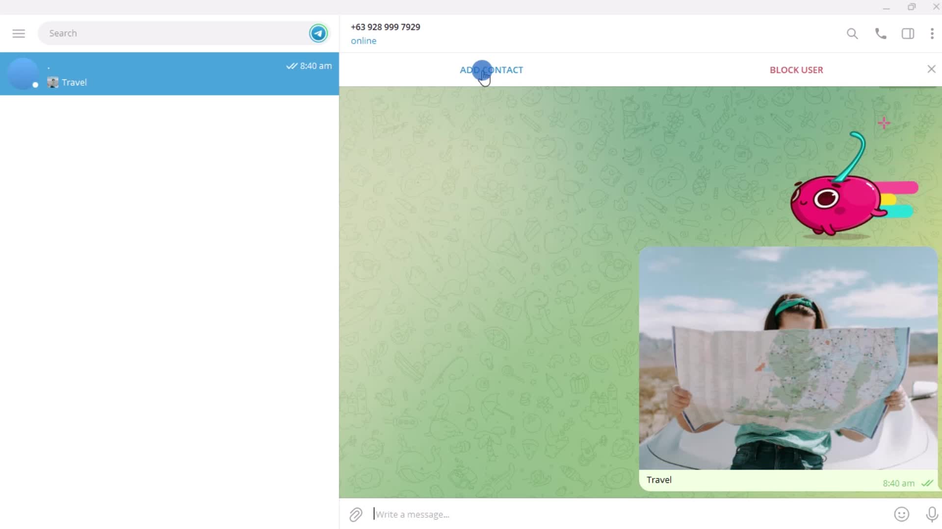 Chatting on Telegram video thumbnail