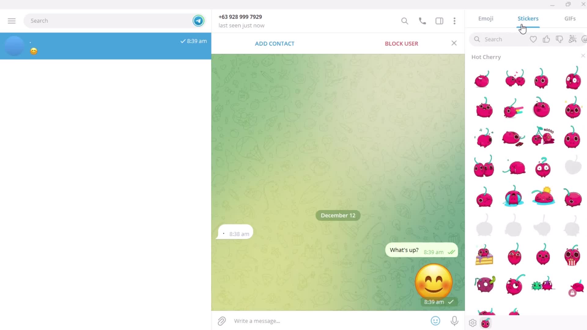 Chatting screenshot