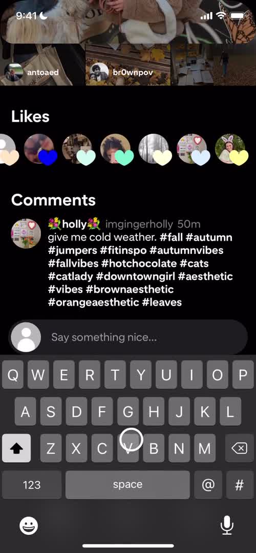 Commenting screenshot