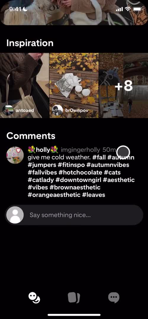 Commenting screenshot