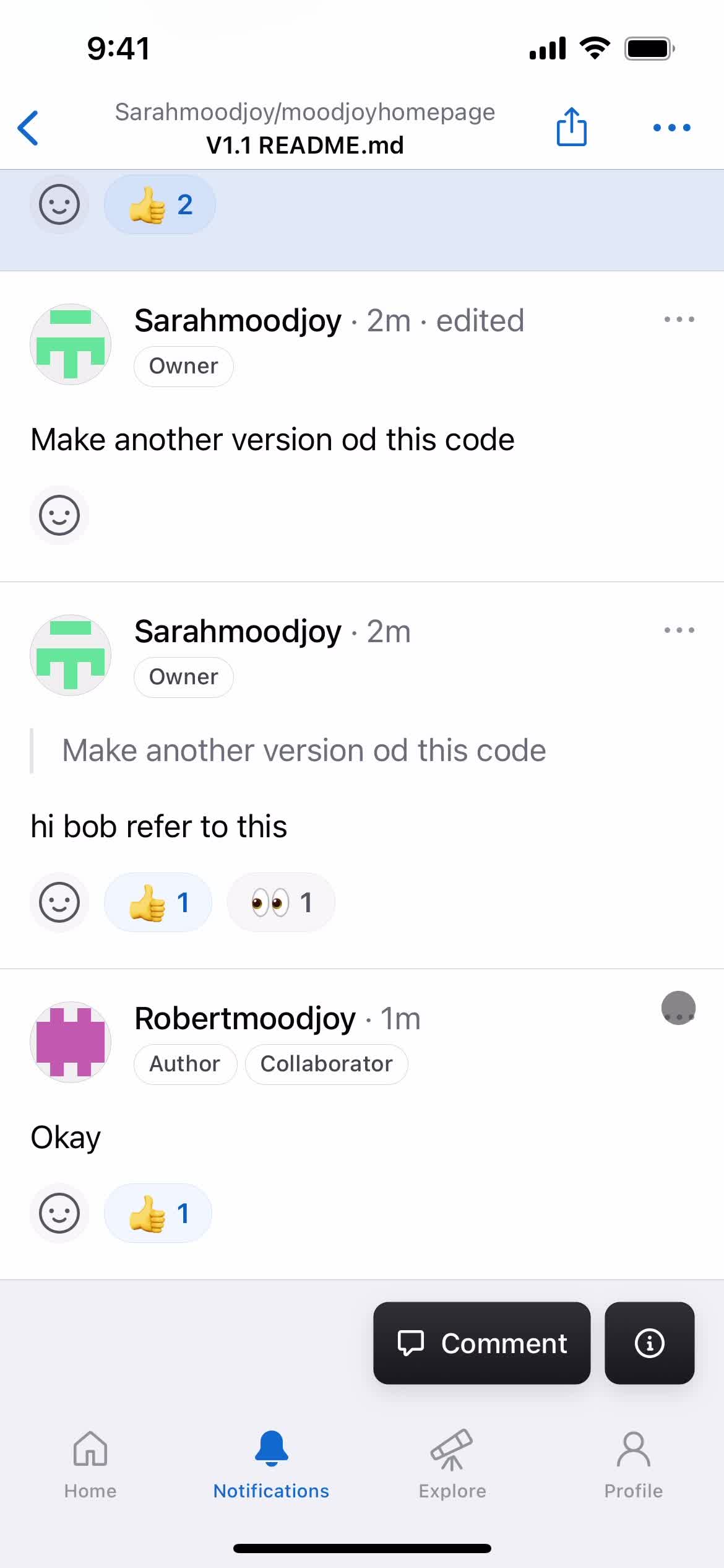 Commenting on GitHub video thumbnail