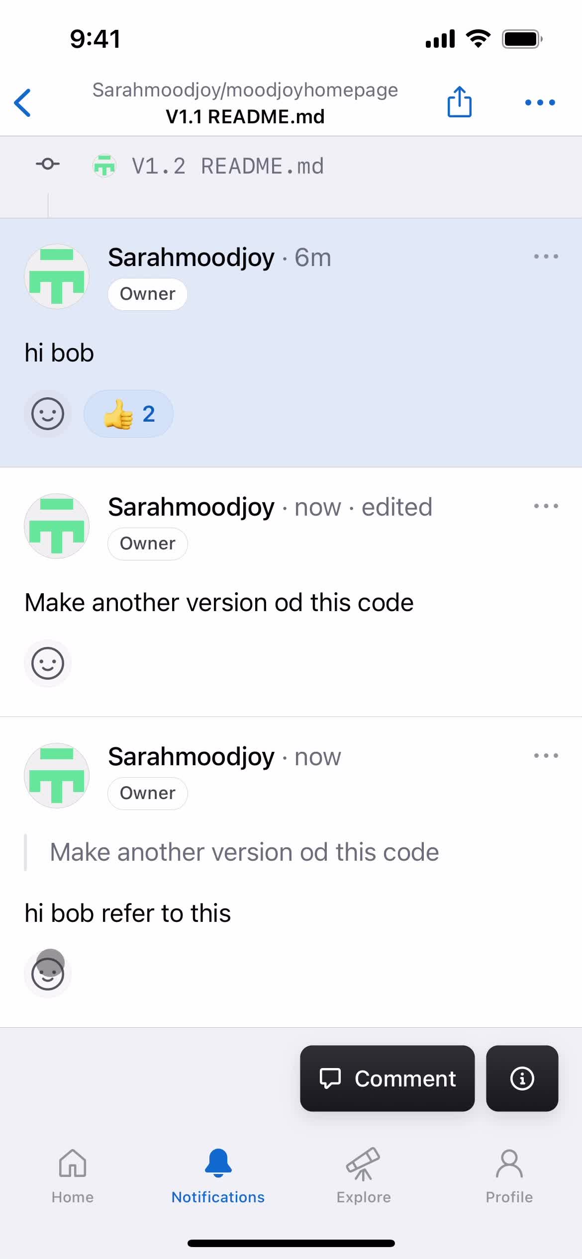 Commenting on GitHub video thumbnail