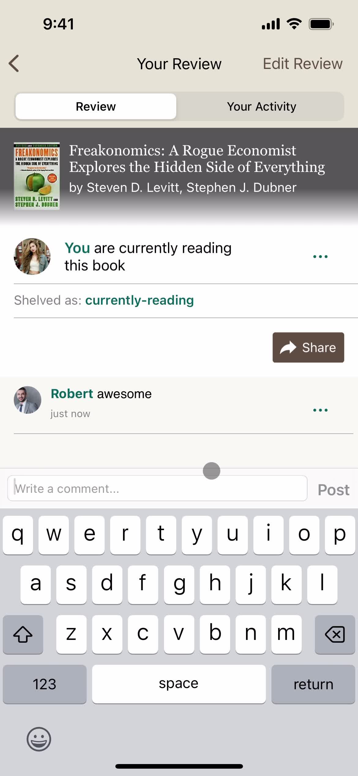 Commenting on Goodreads video thumbnail