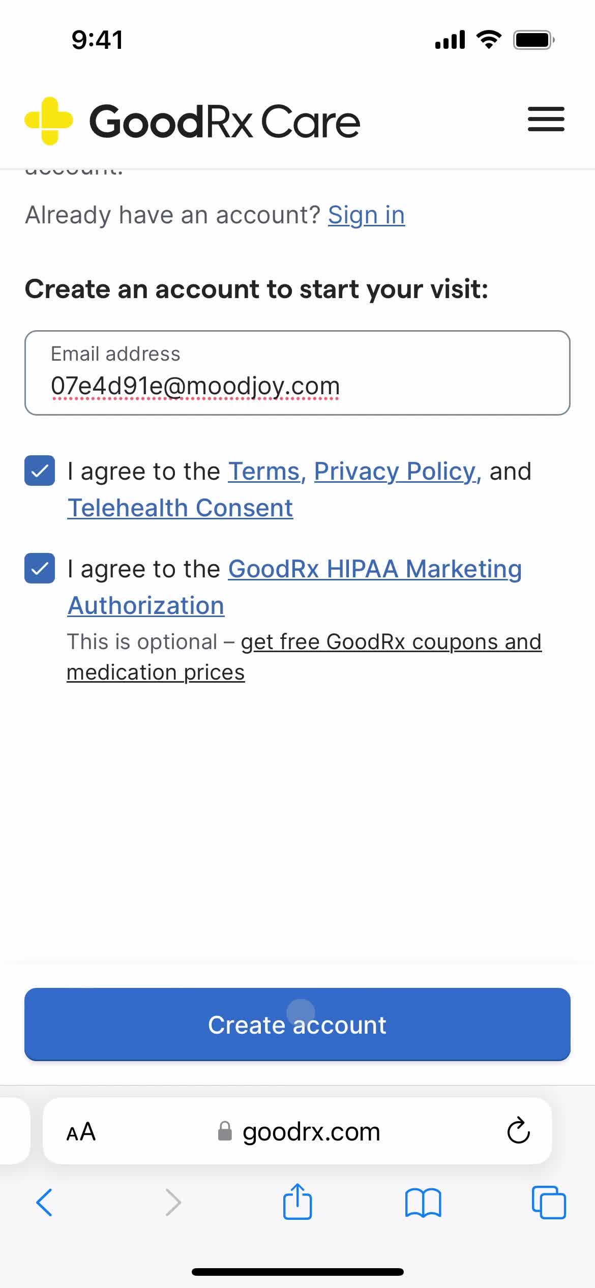 Connecting with a provider on GoodRx video thumbnail