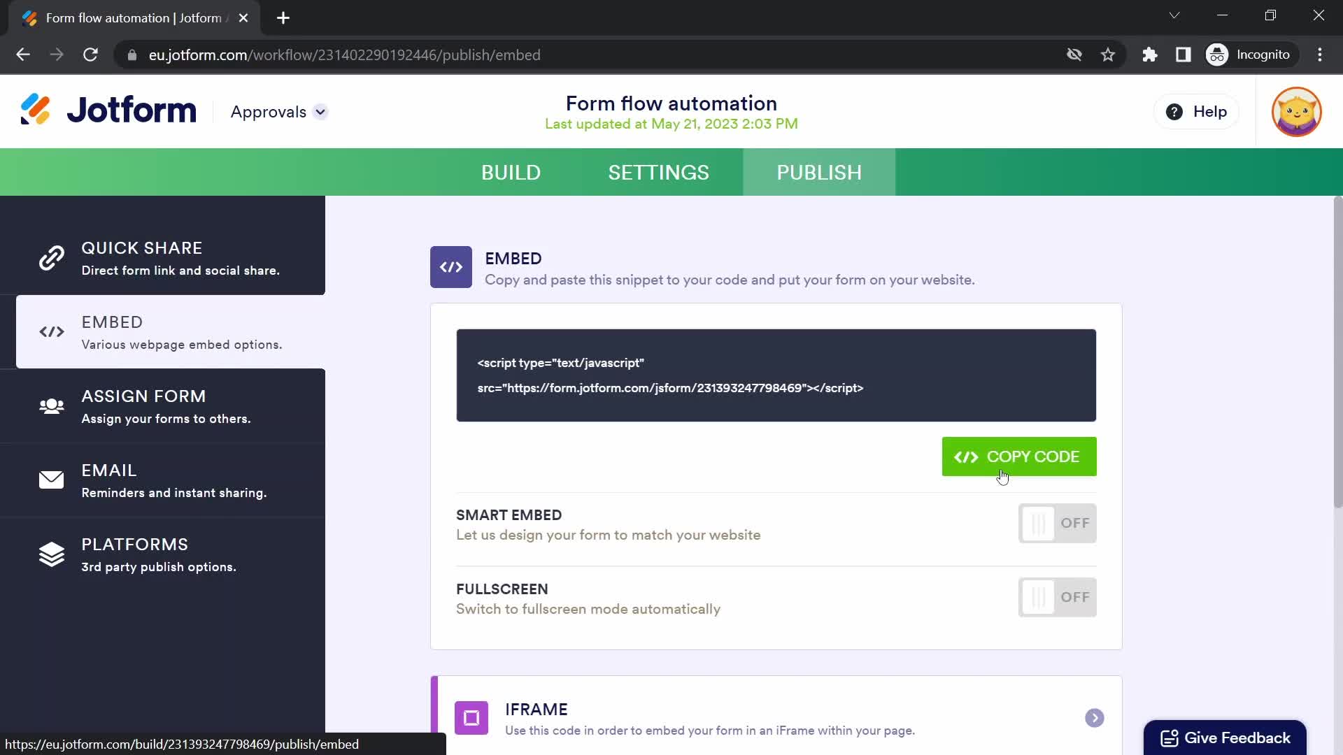 Approval workflows on Jotform video thumbnail