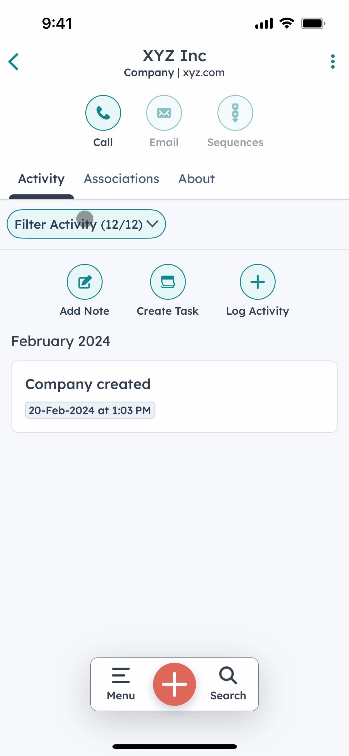 Creating a company screenshot