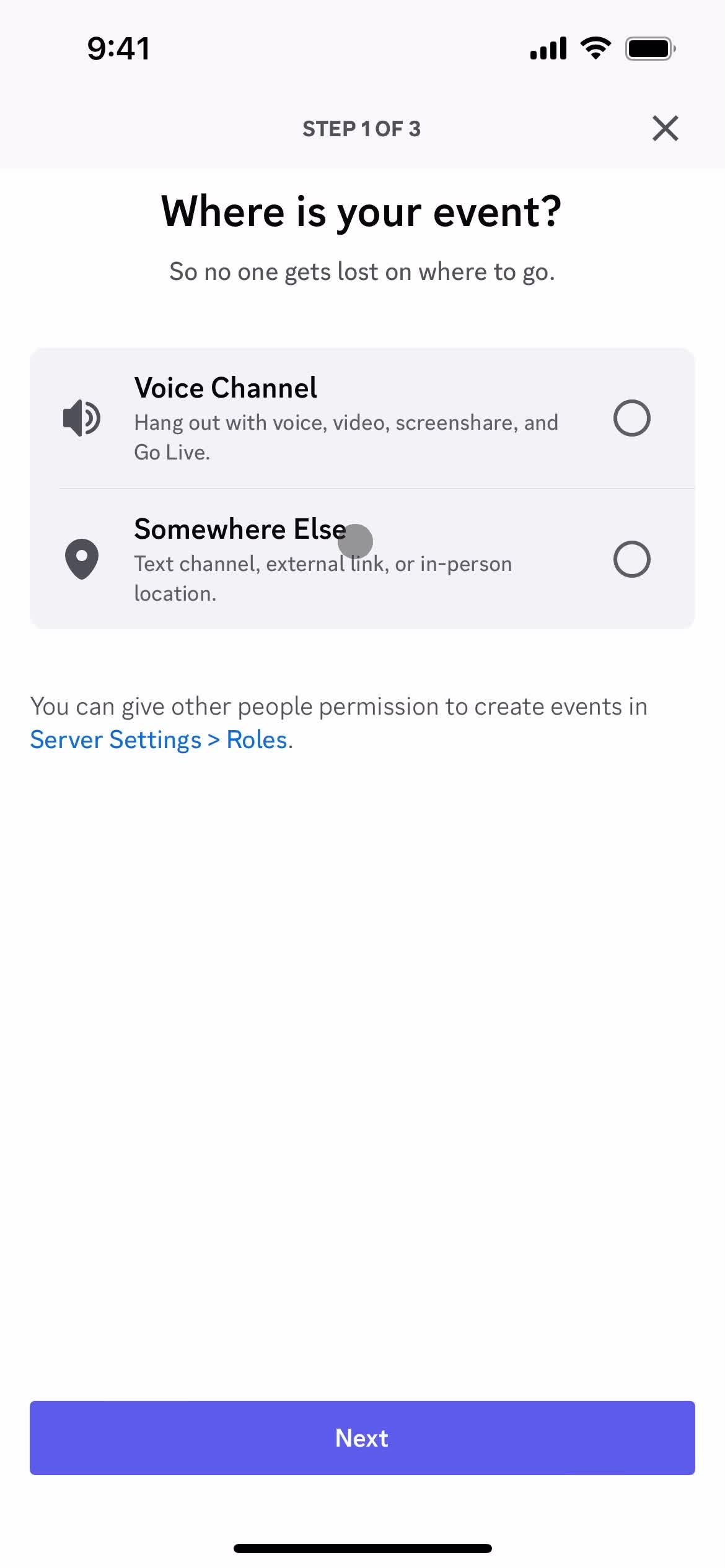 Creating an event screenshot