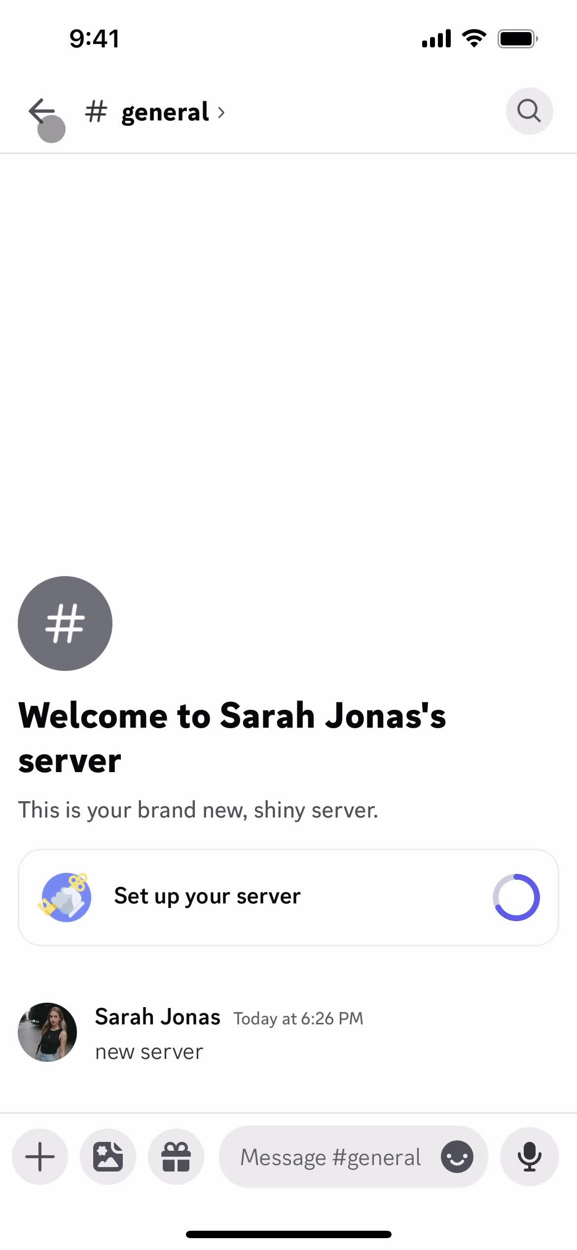 Creating a server screenshot