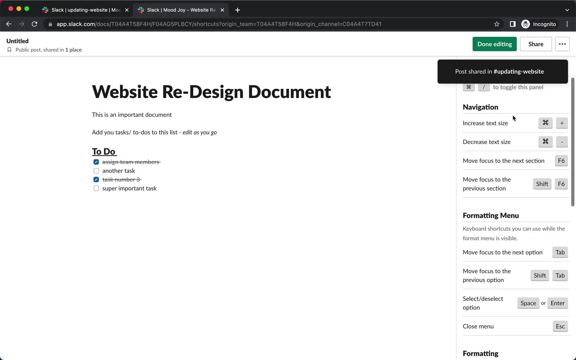 Creating a document screenshot