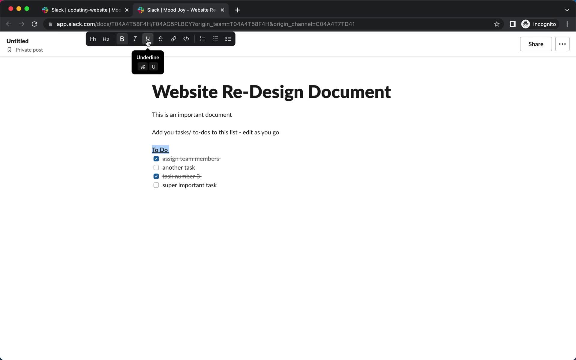 Creating a document screenshot