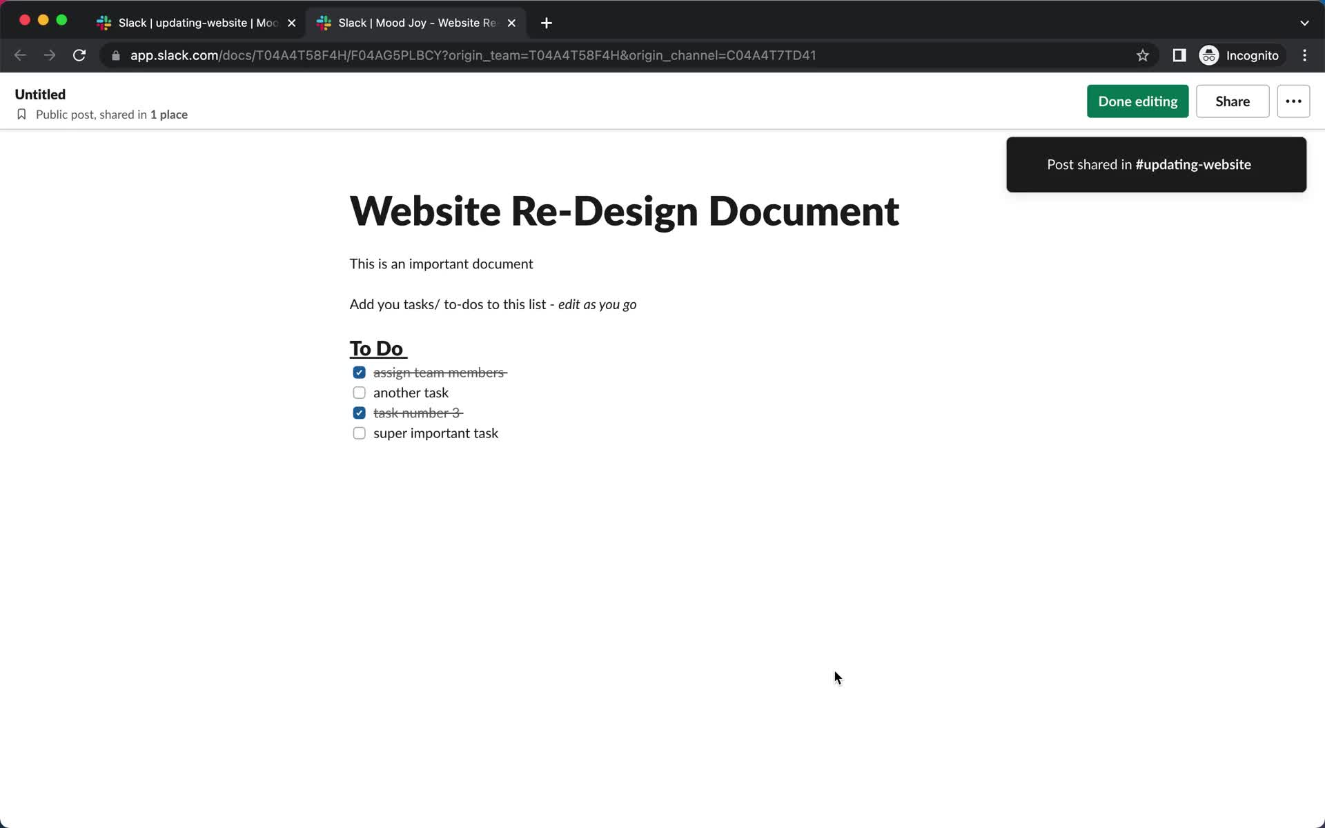 Creating a document screenshot