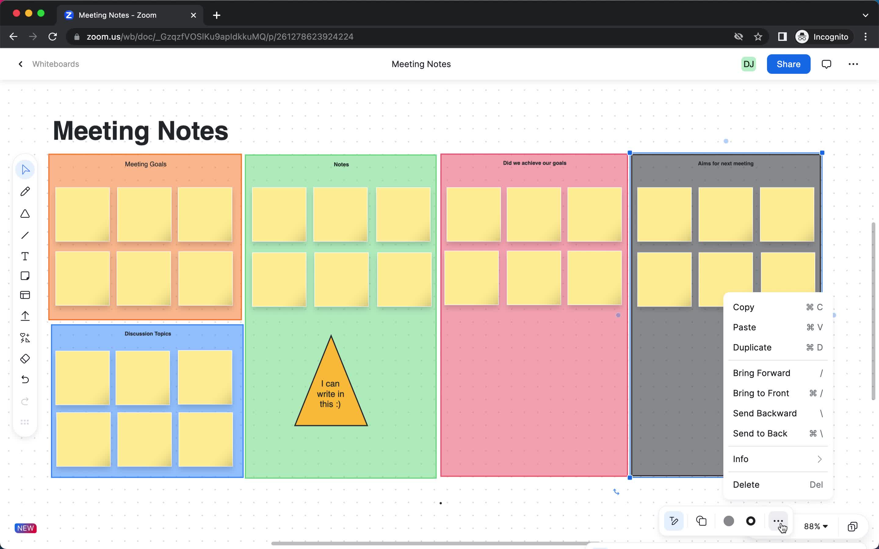 Whiteboards screenshot