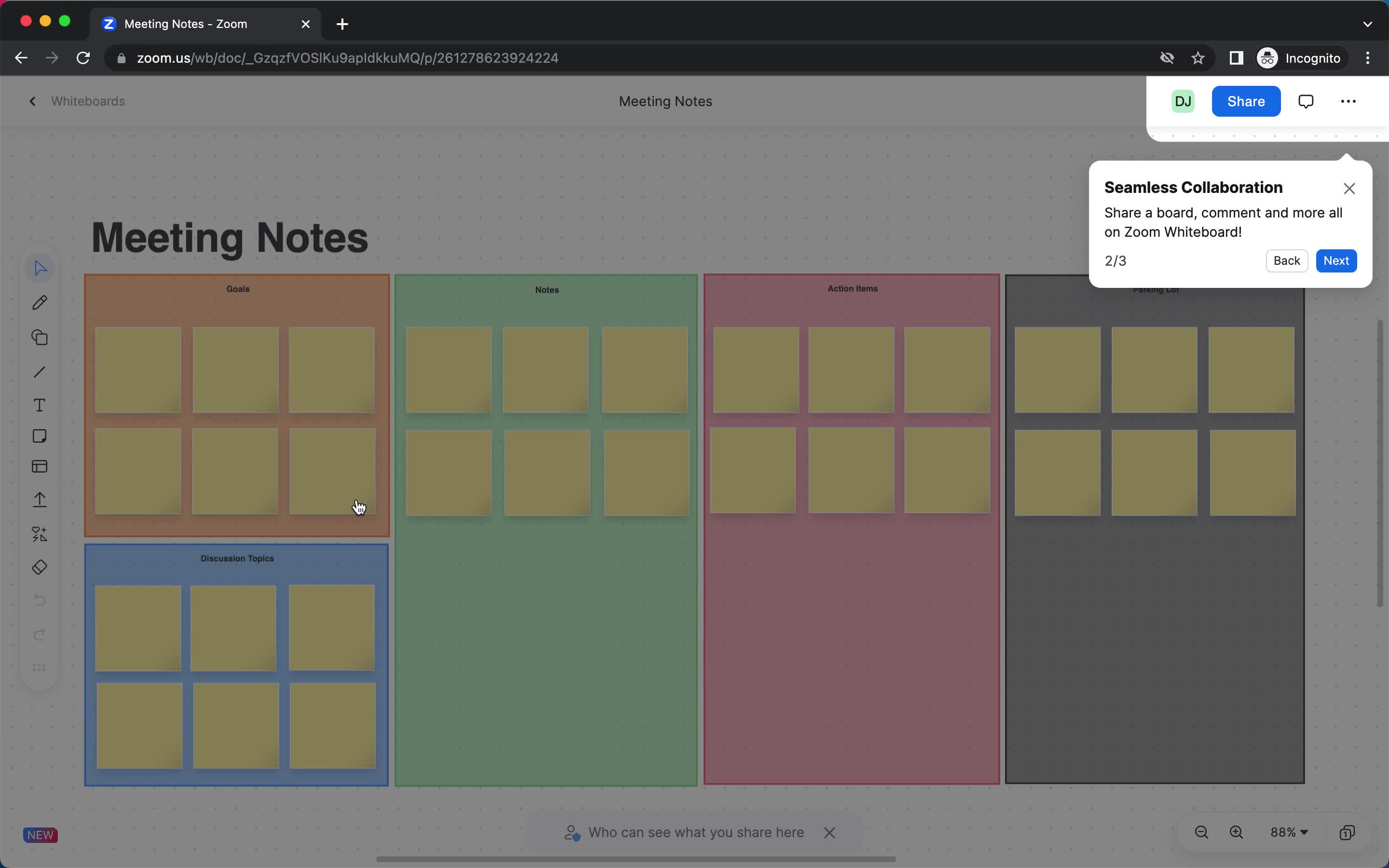 Whiteboards screenshot