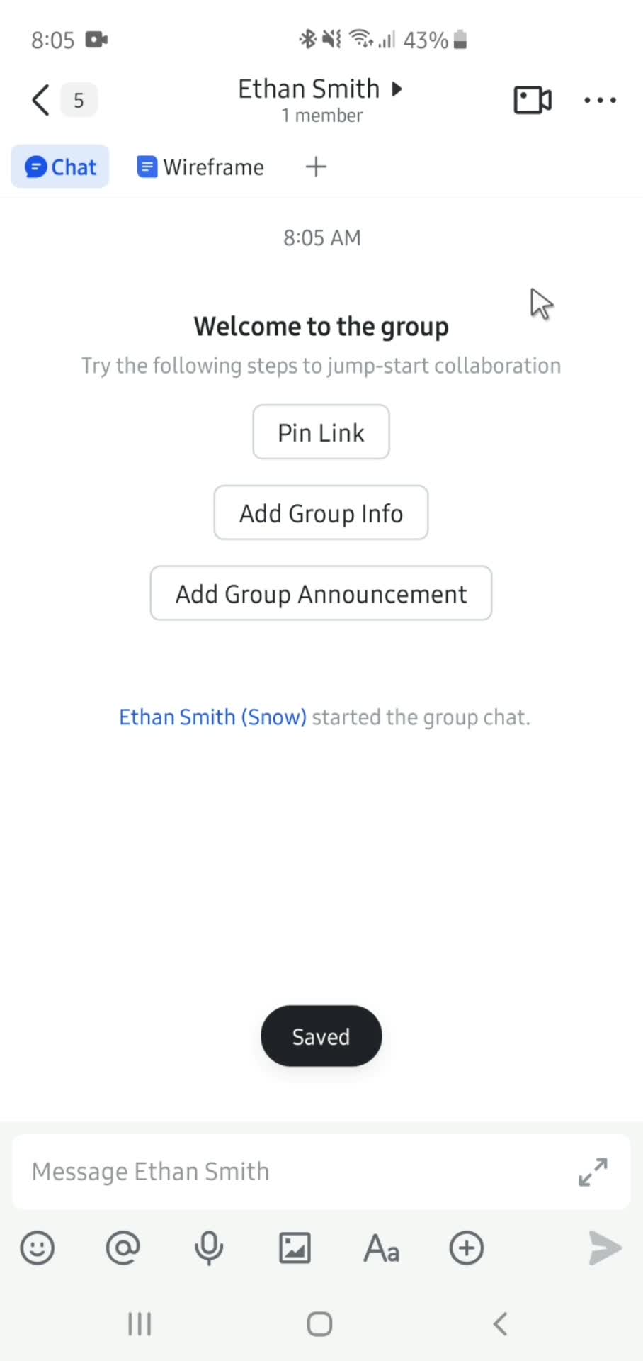 Creating a group screenshot