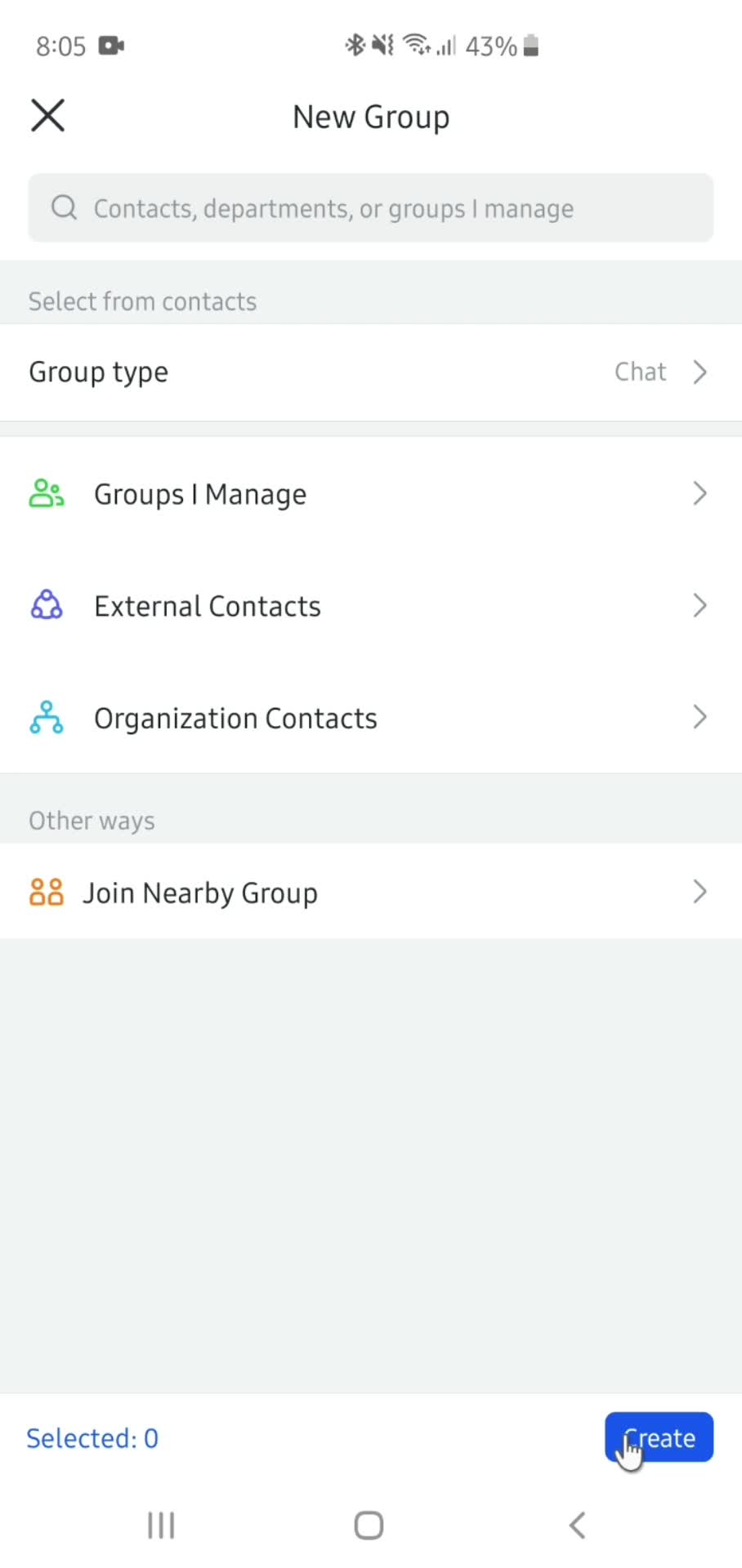 Creating a group screenshot