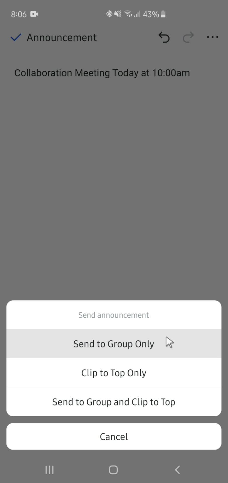 Creating a group screenshot