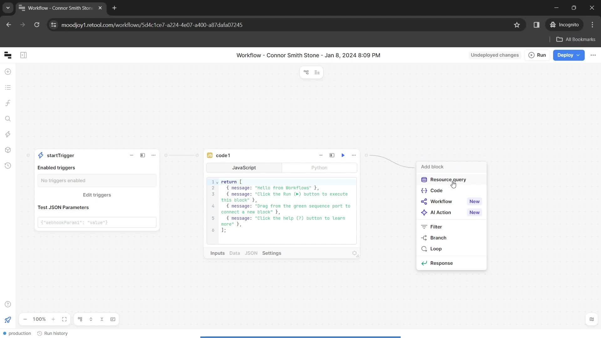 Creating a workflow on Retool video thumbnail