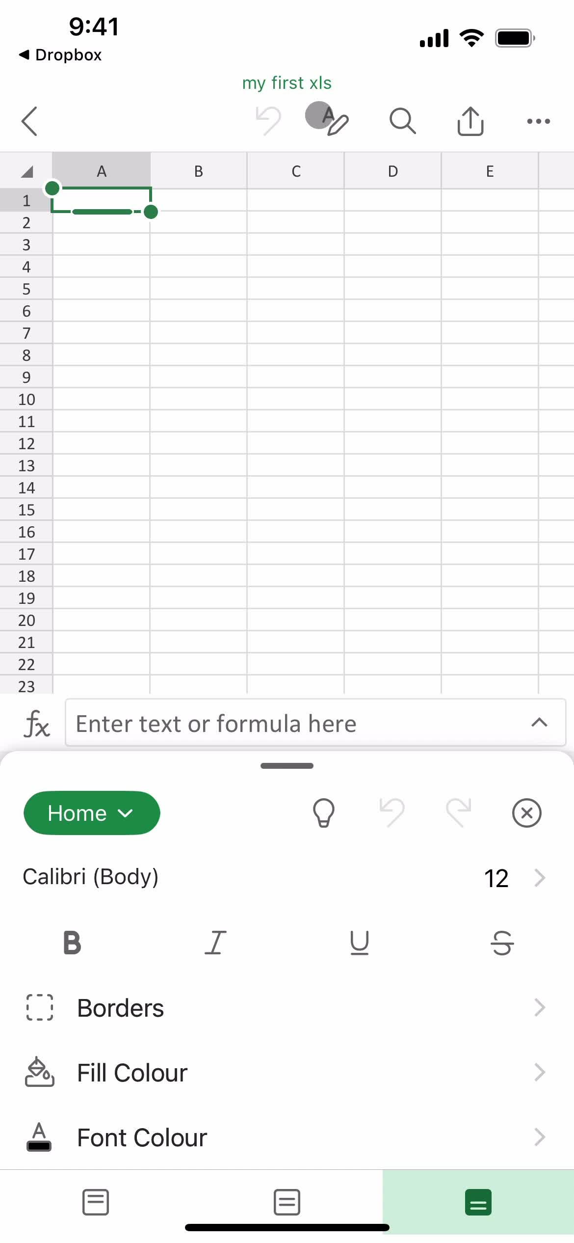 Creating an excel spreadsheet screenshot