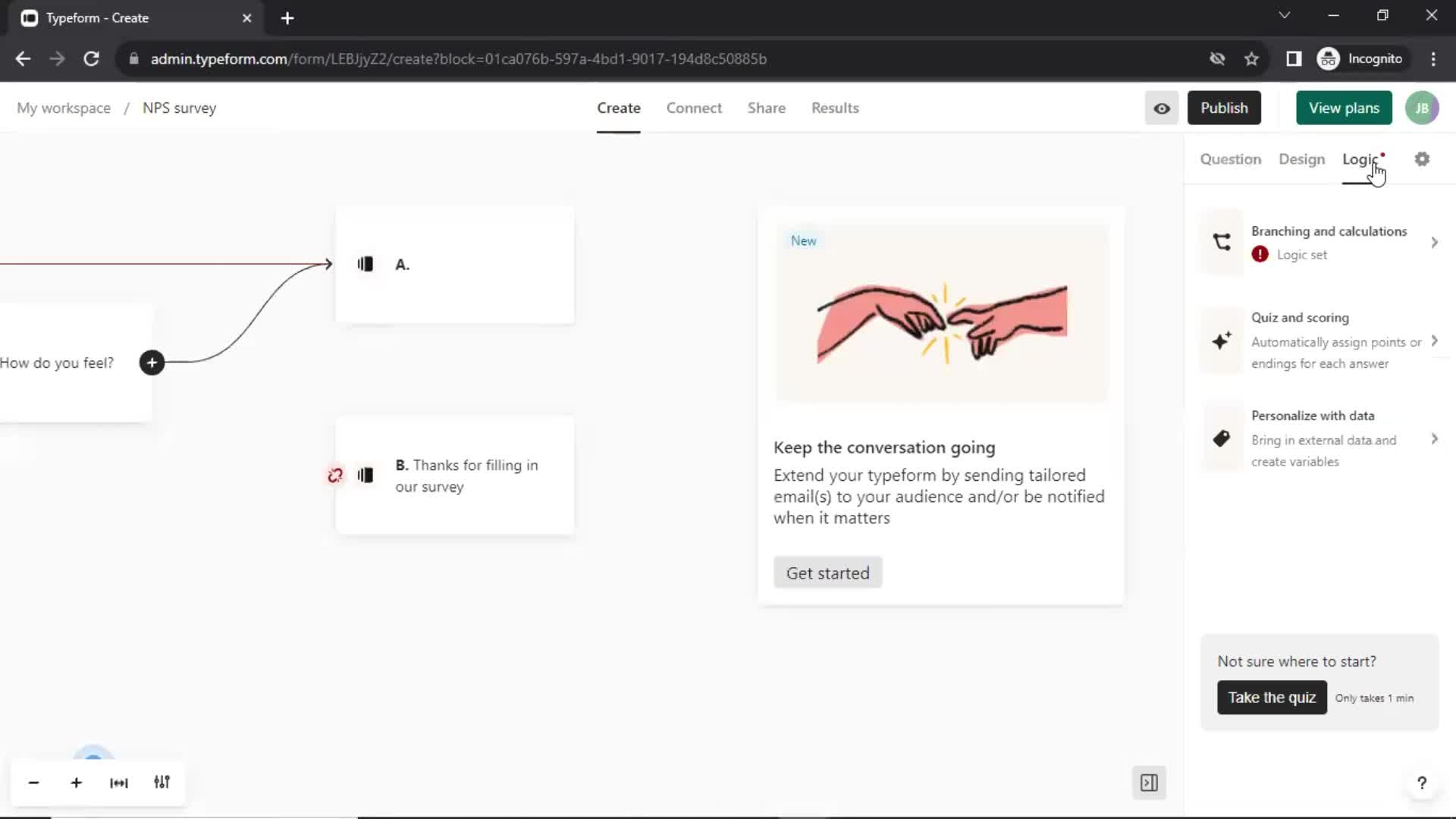 Creating a form screenshot