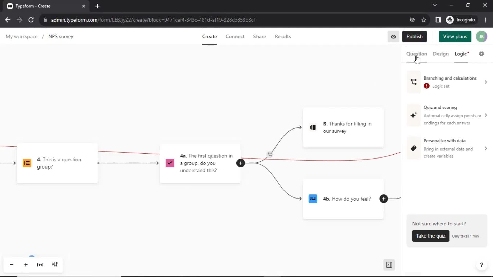 Creating a form screenshot