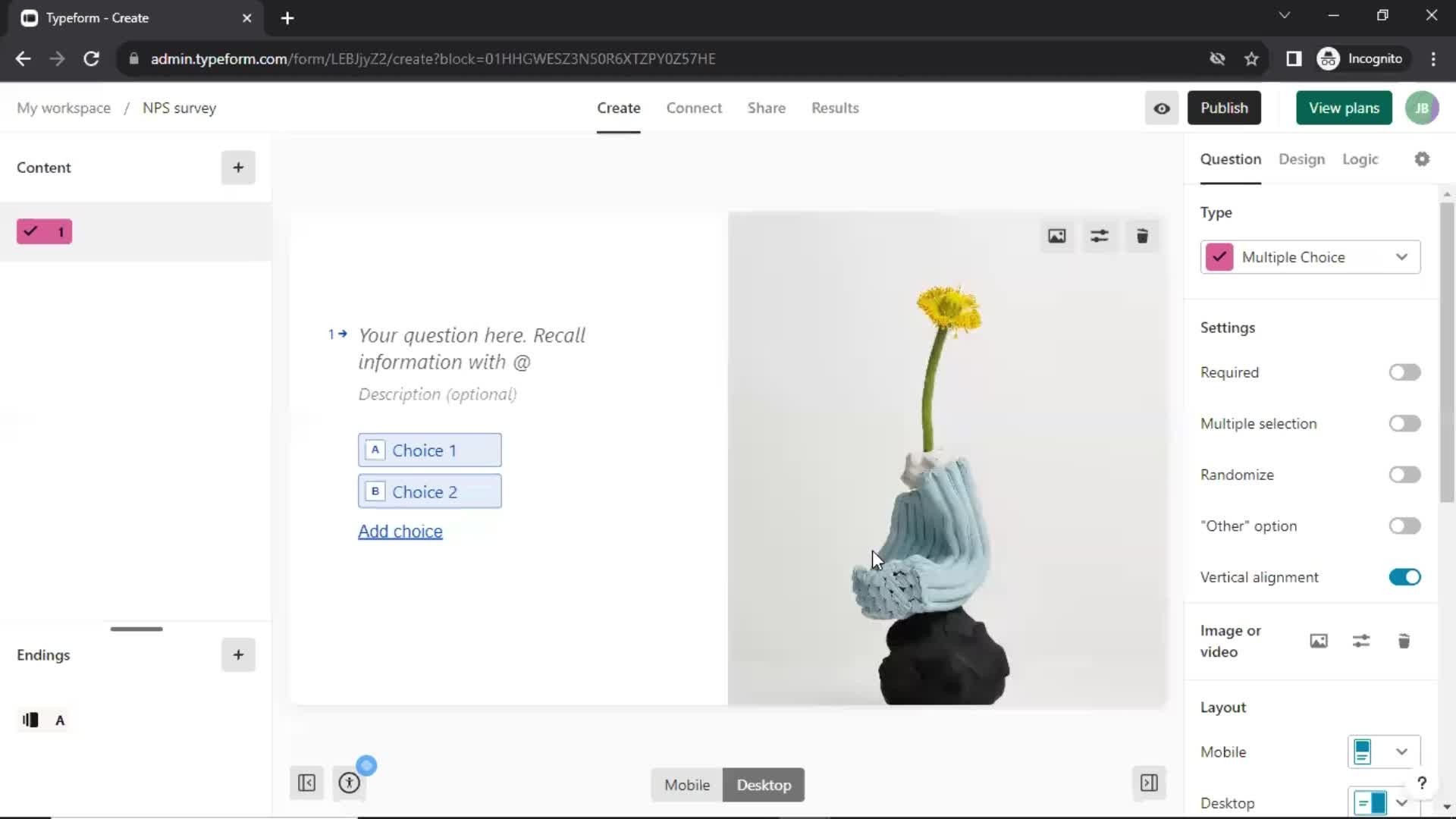 Creating a form screenshot