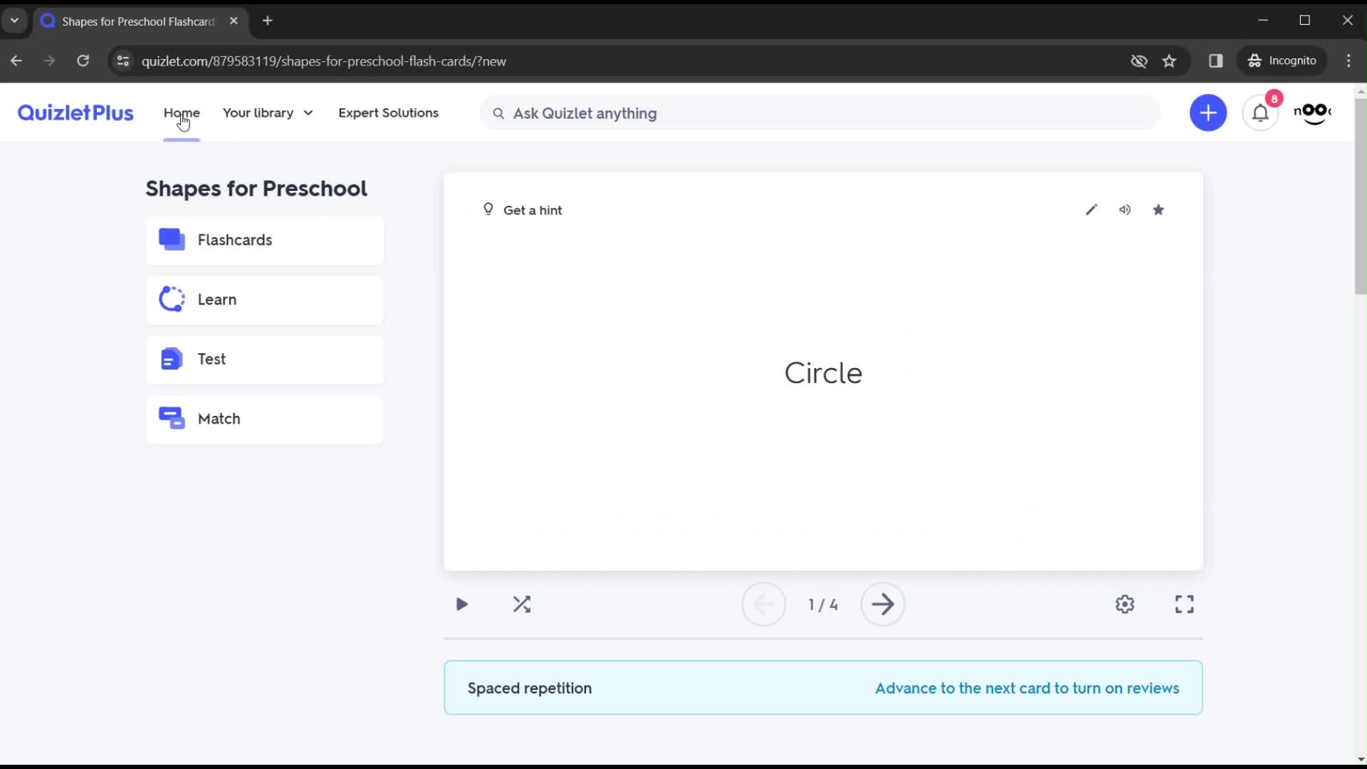 Creating a new study set on Quizlet video thumbnail