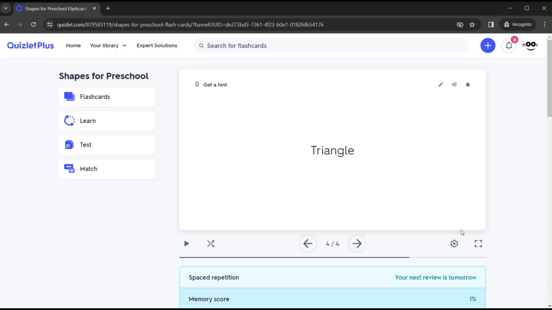 Creating a new study set on Quizlet video thumbnail