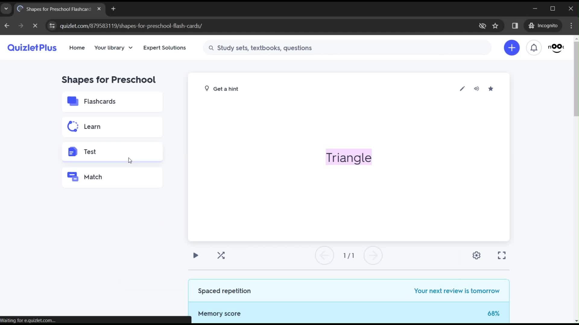 Creating a new study set on Quizlet video thumbnail