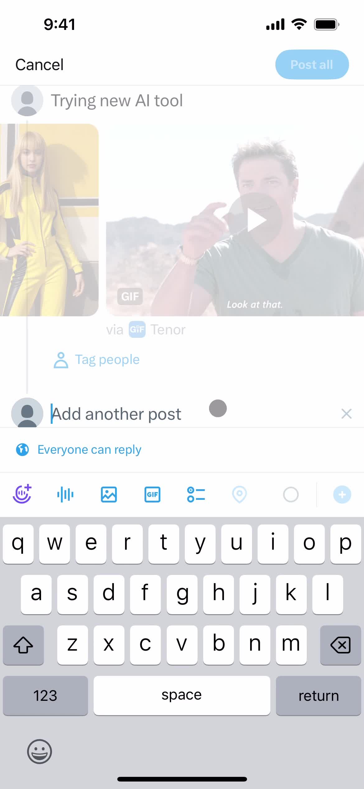 Creating a post screenshot