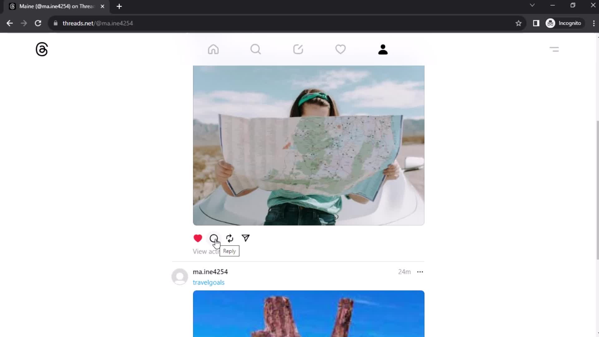 Creating a post screenshot