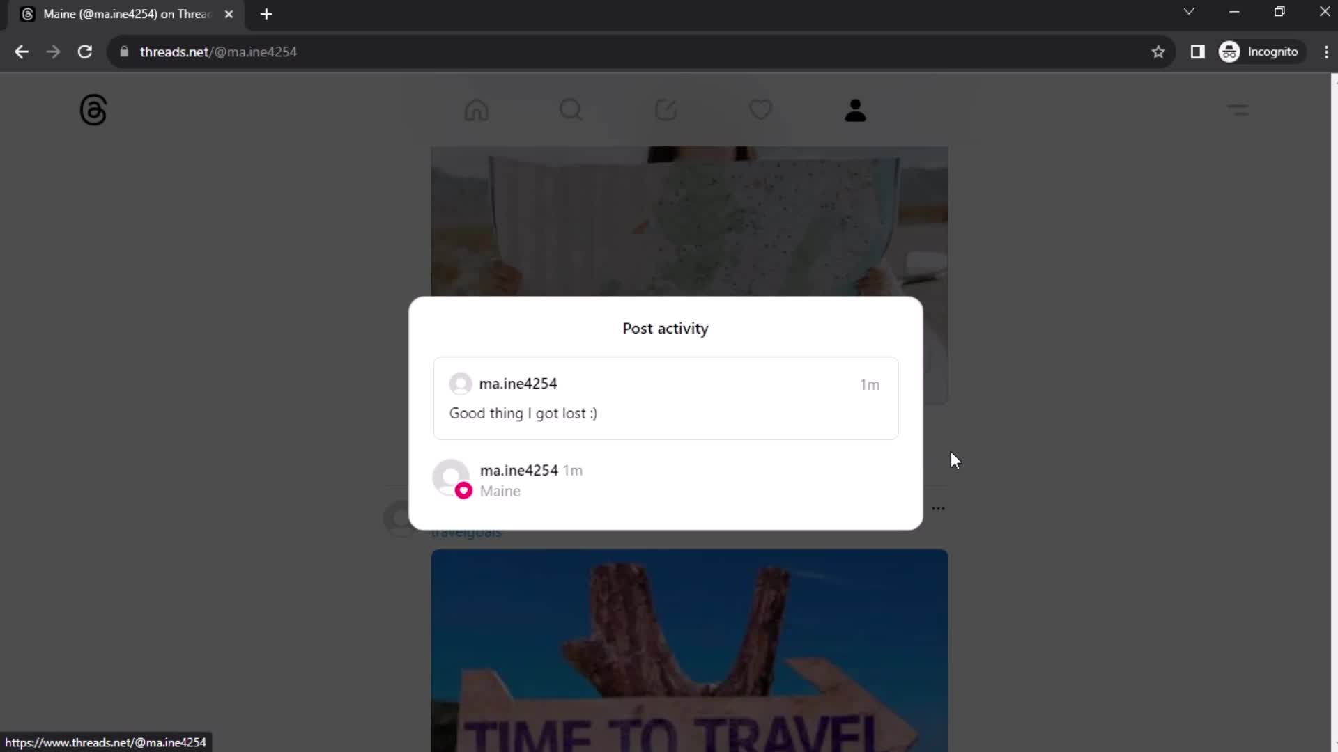 Creating a post screenshot