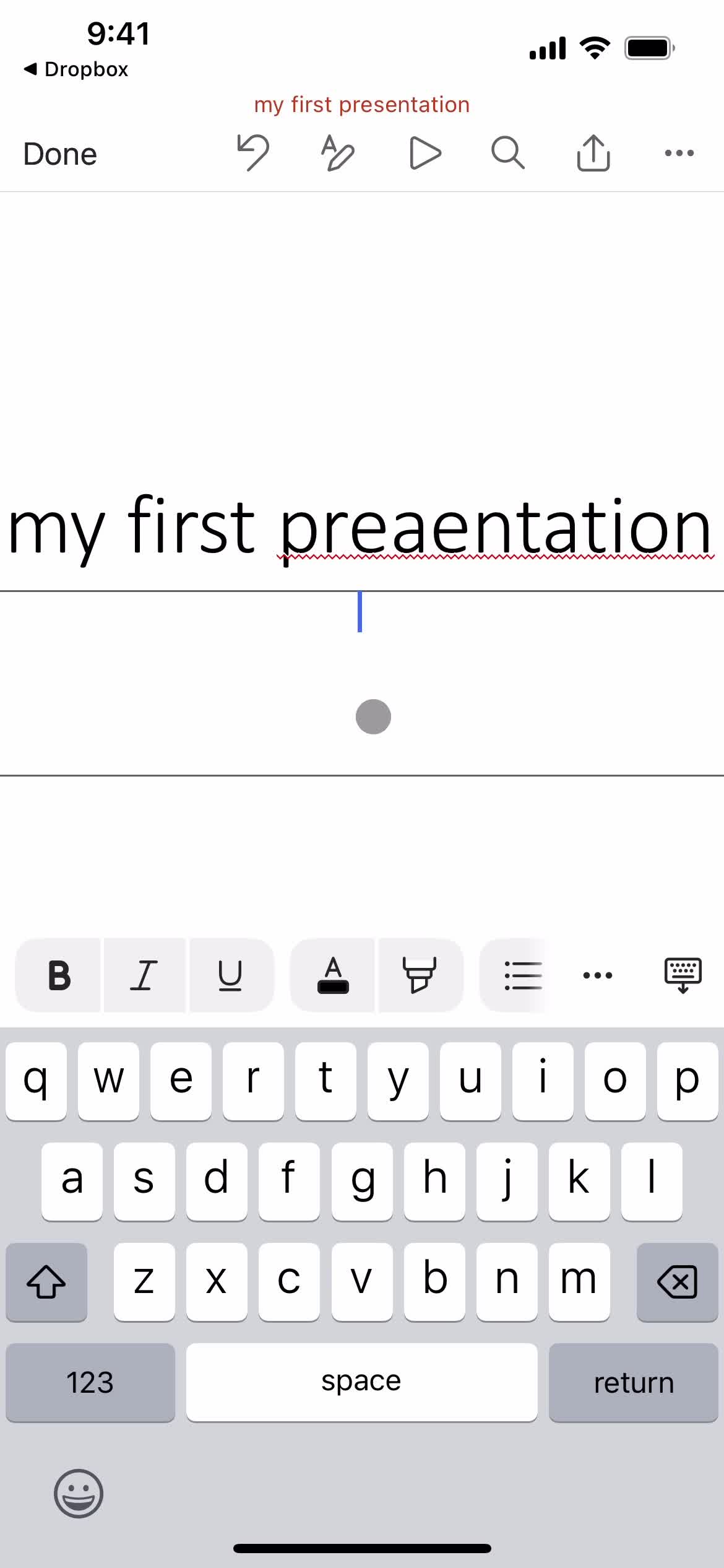 Creating a presentation screenshot