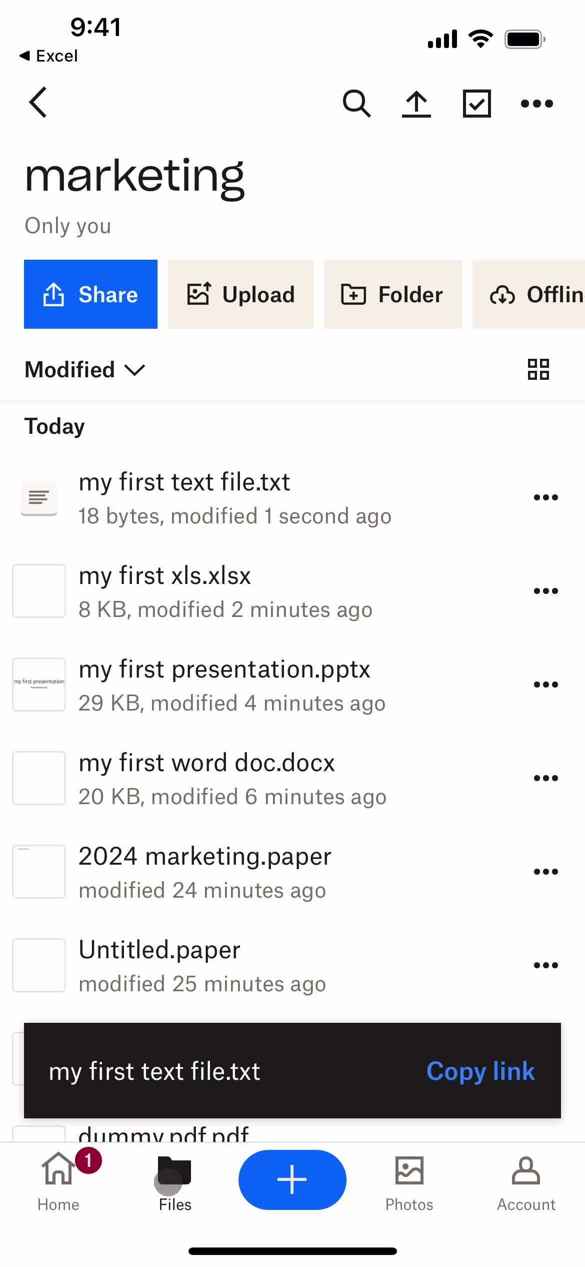 Creating a text file screenshot