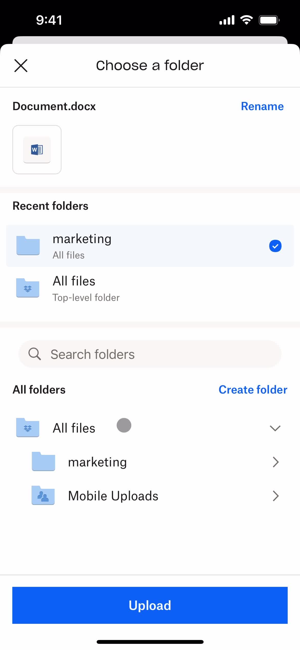 Creating a document screenshot