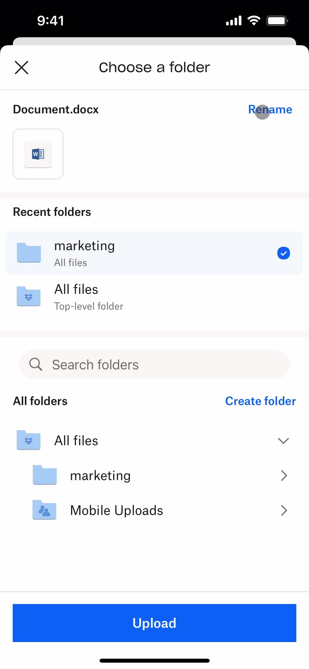 Creating a document screenshot