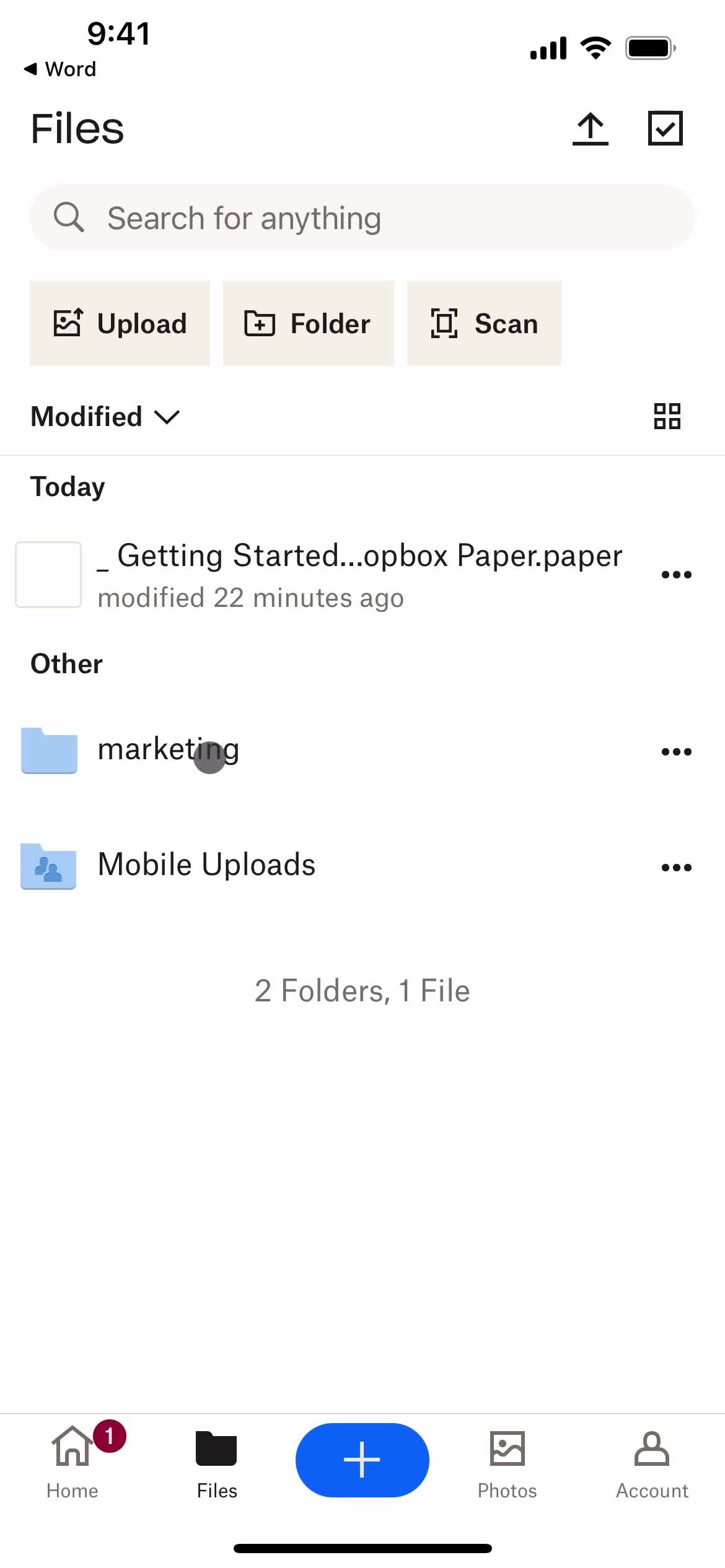 Creating a document screenshot