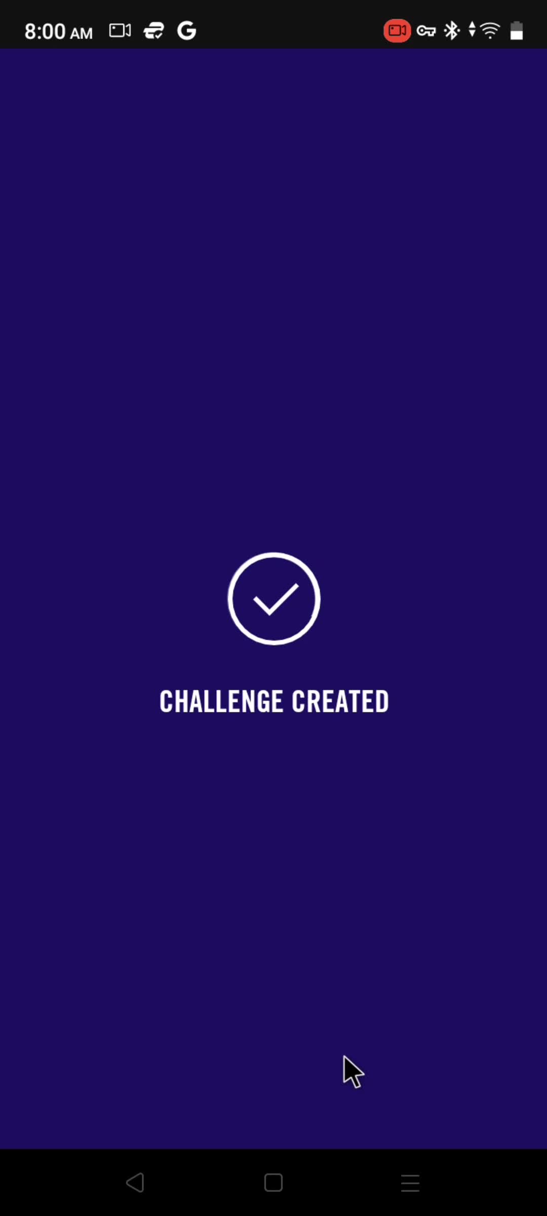 Creating a challenge screenshot