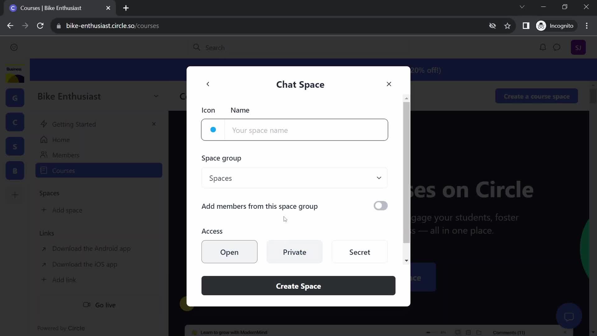 Creating a group on Circle video thumbnail