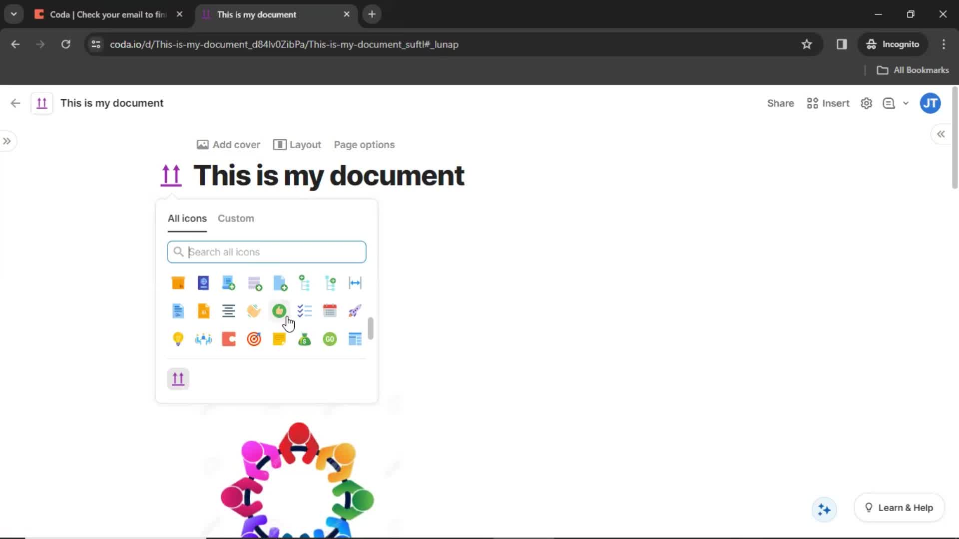 Creating a document screenshot