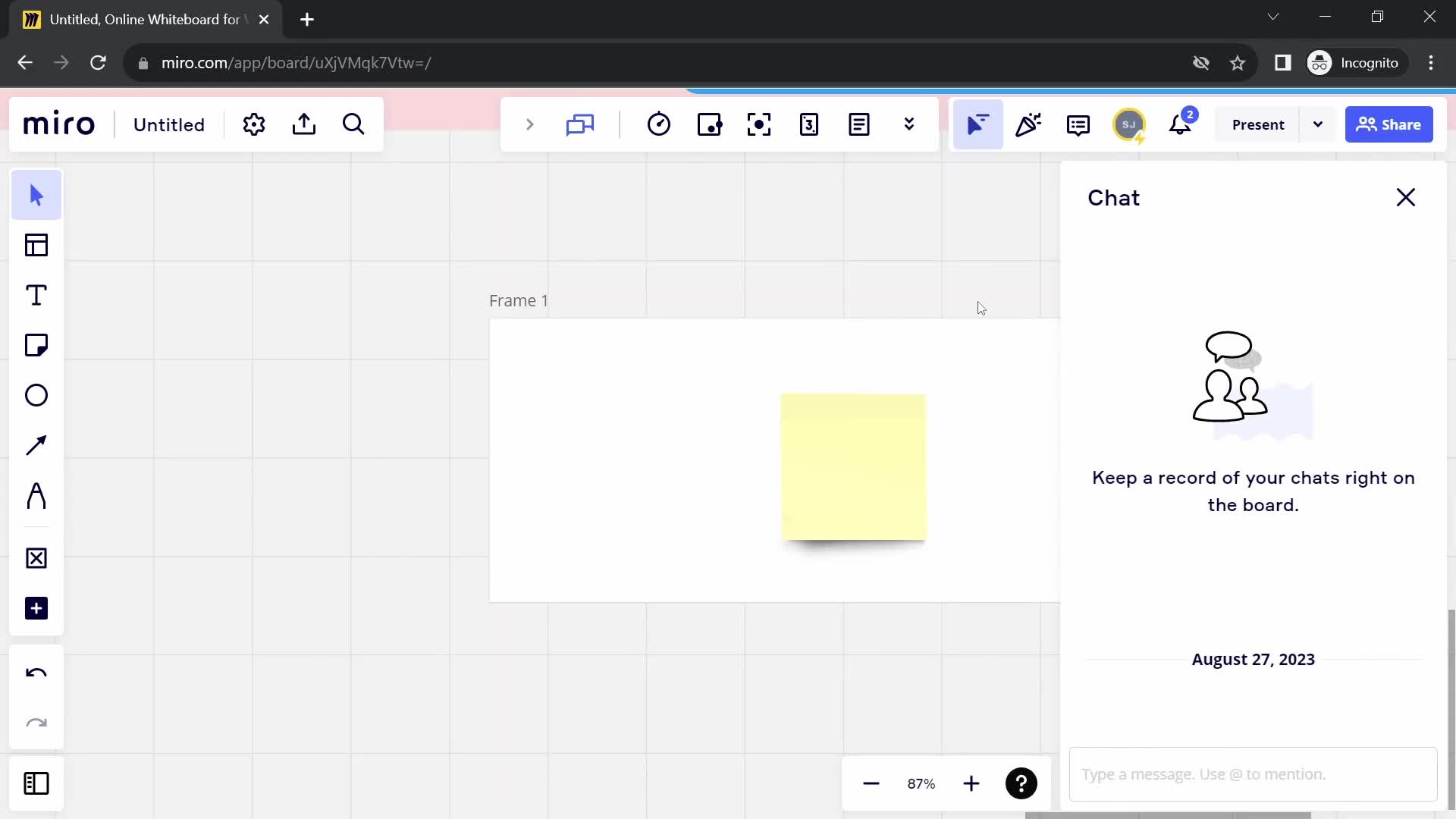 Creating a flowchart screenshot