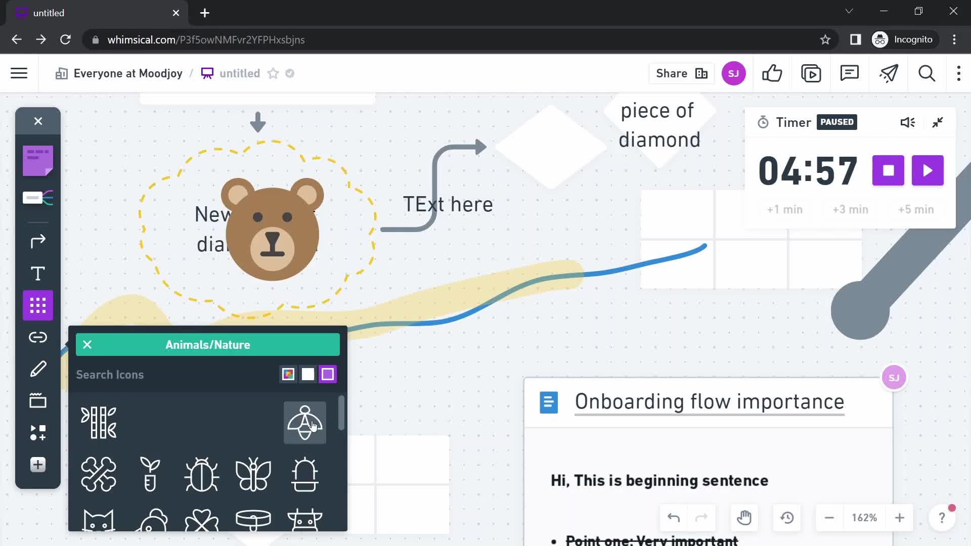 Creating a flowchart screenshot