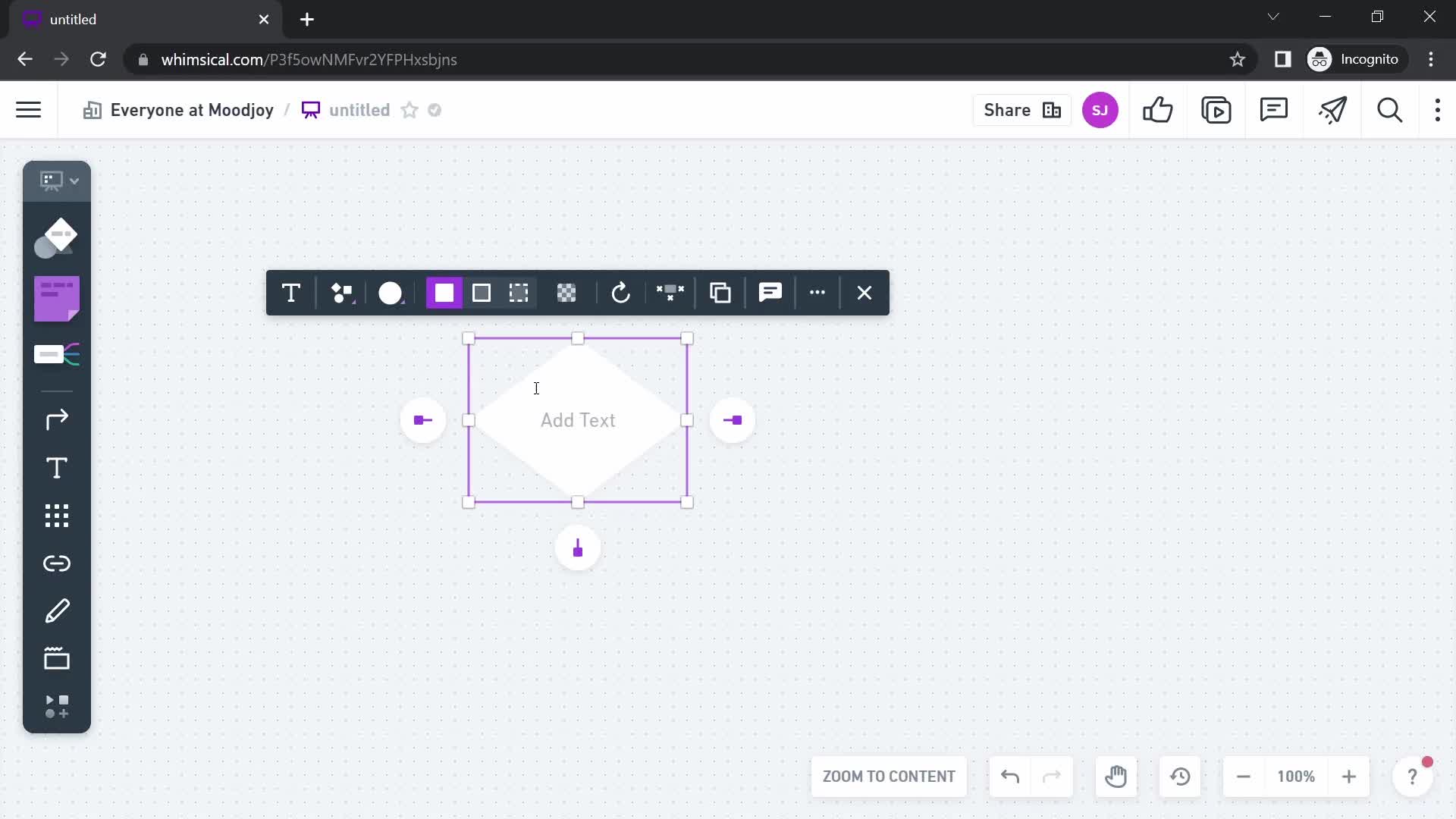 Creating a flowchart screenshot