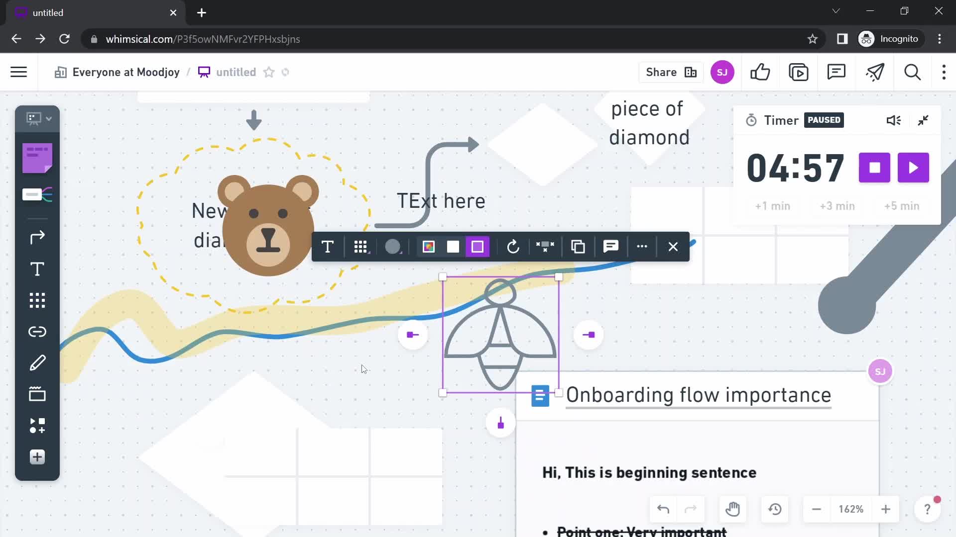 Creating a flowchart screenshot