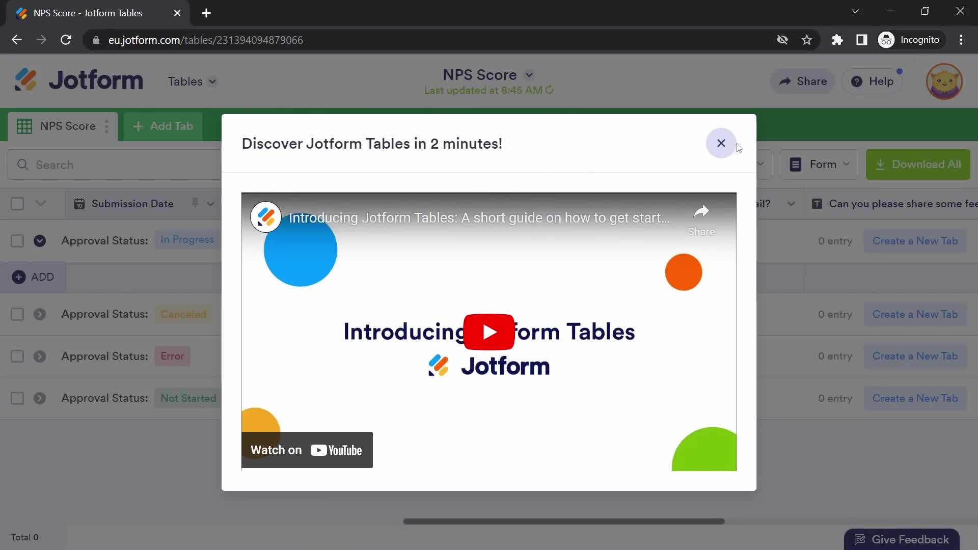 Creating a form on Jotform video thumbnail